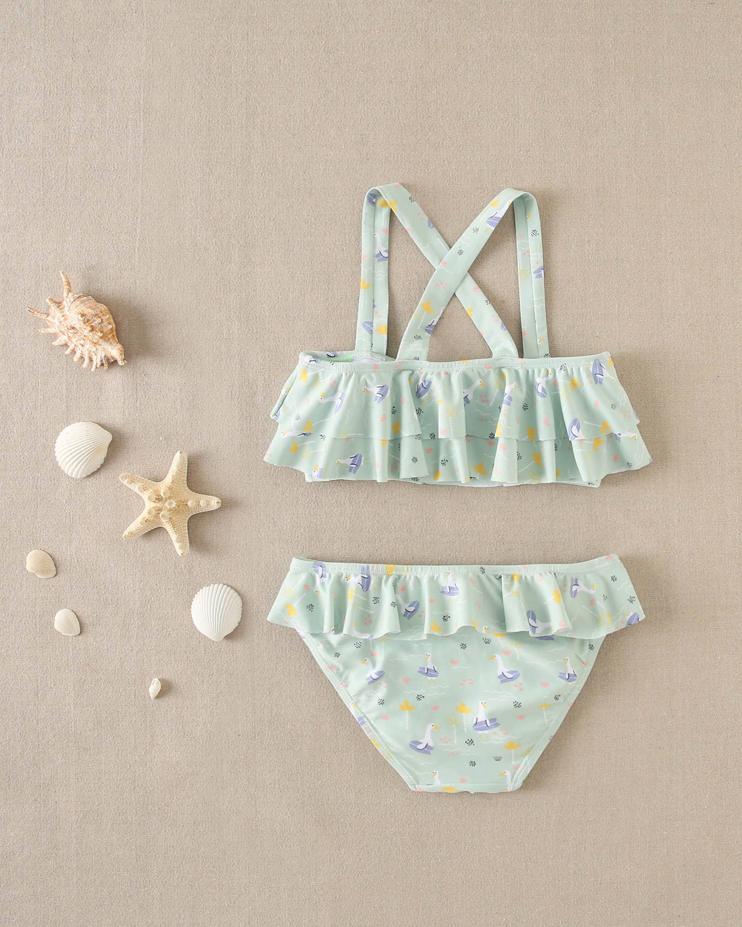 Dadati Bikini Oche Verde Acqua 5 Anni Costume Bimba
