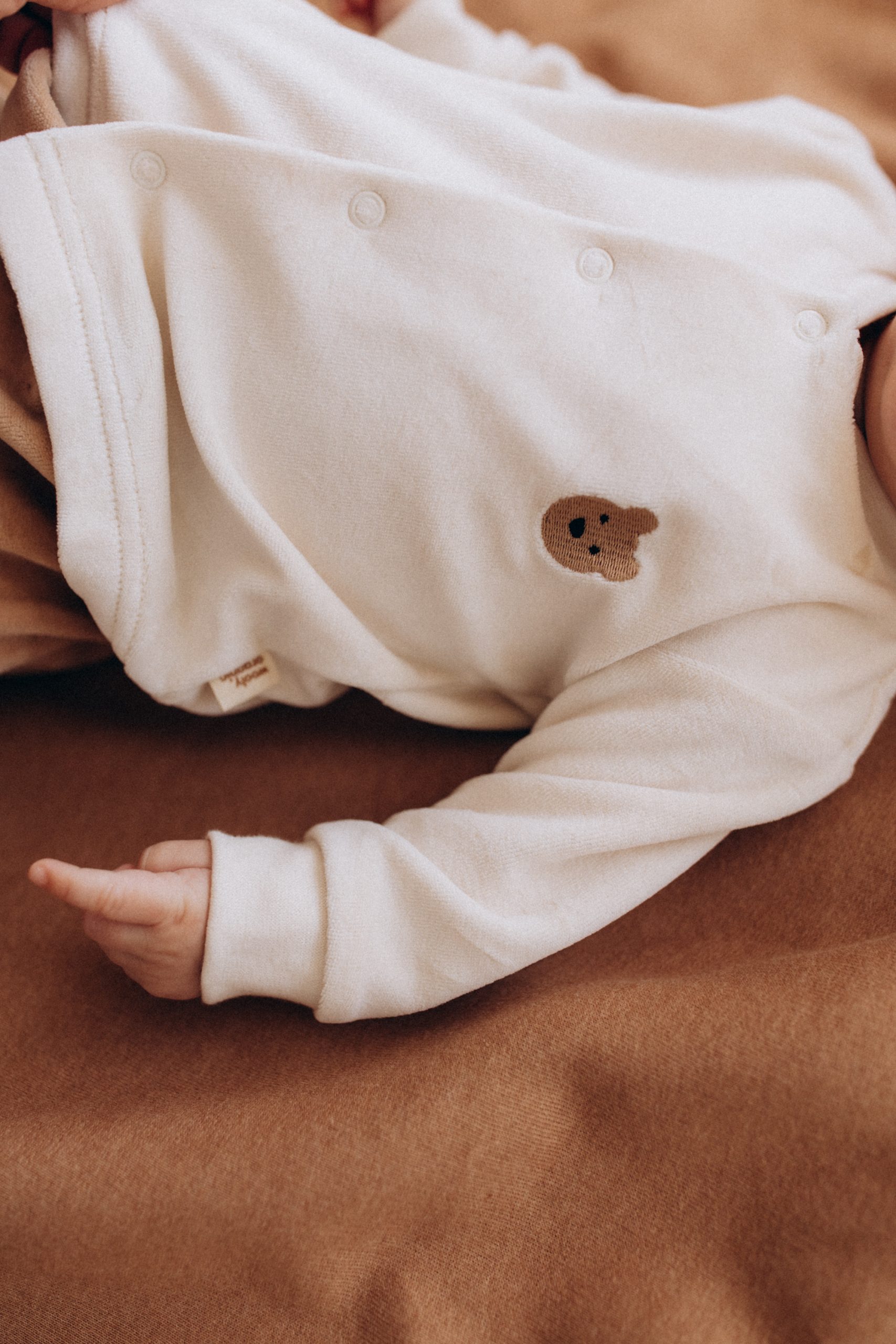 Woolly Organic Noos Giacca Velluto Ricamo Cotone Bio