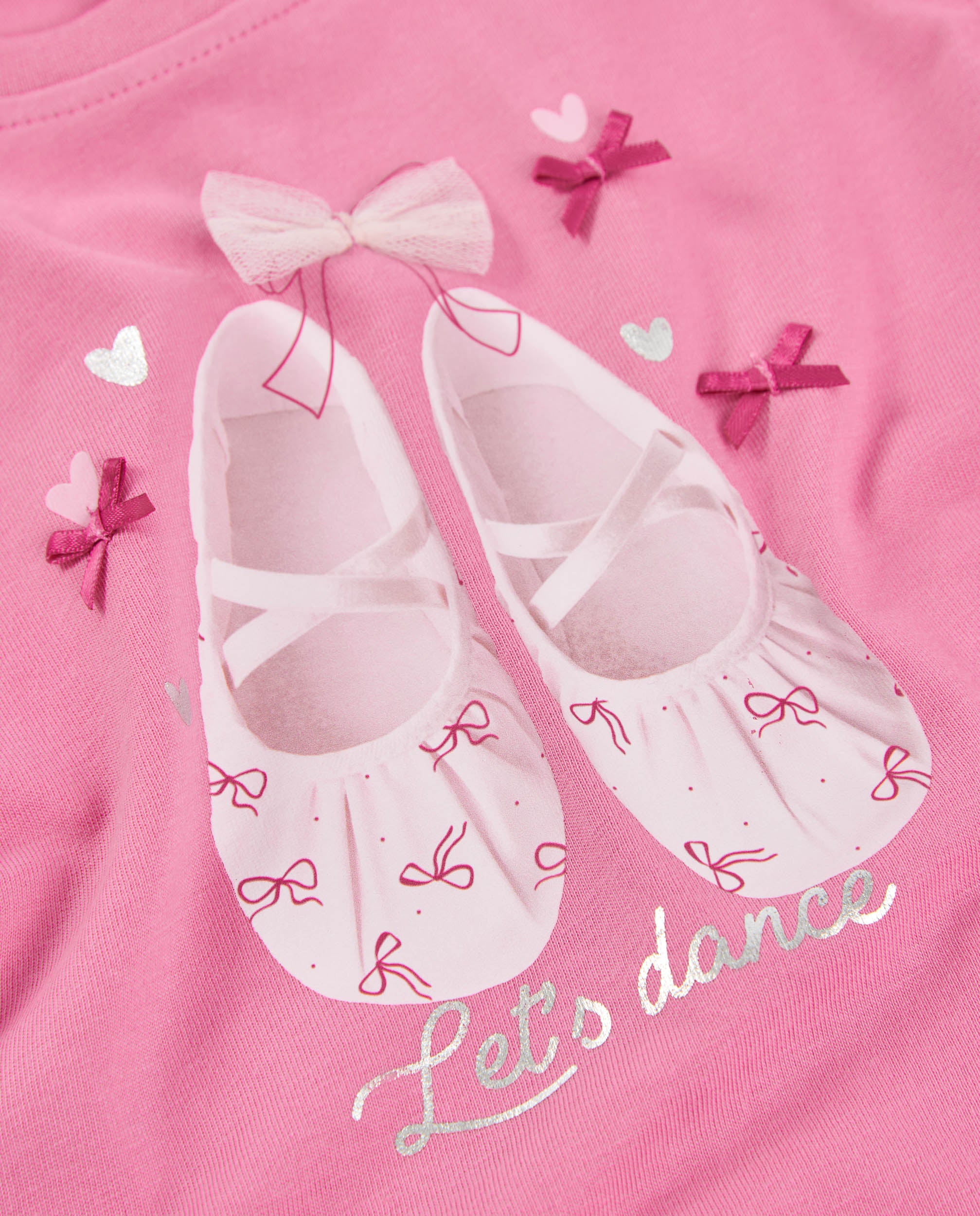 TucTuc Magliette Maglia bambina rosa stampa ballerine