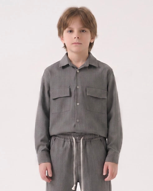 Sottosopra ANB6035 camicia viscosa testa di moro 14 anni