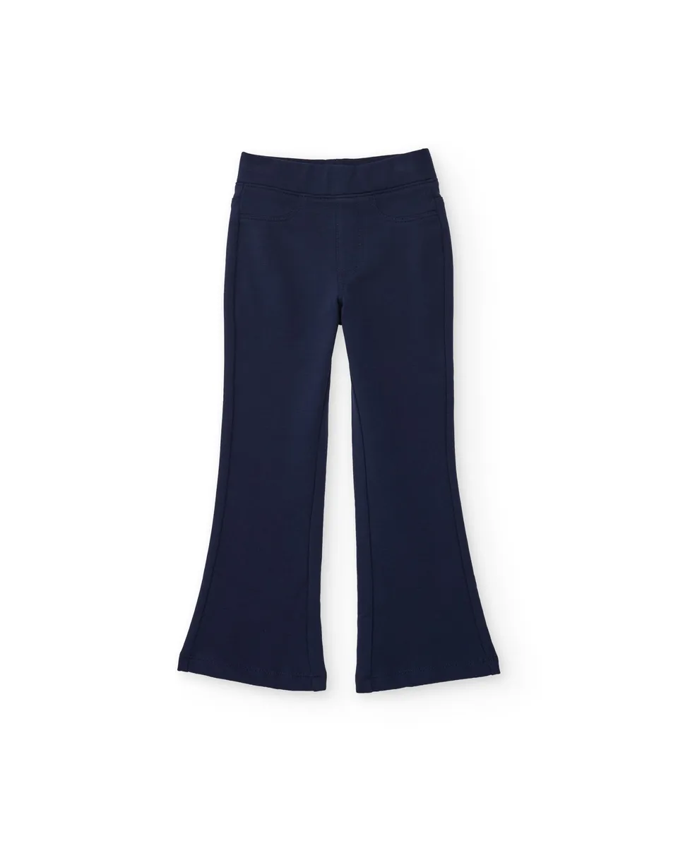 TucTuc Leggings felpa bambina zampa blu marino