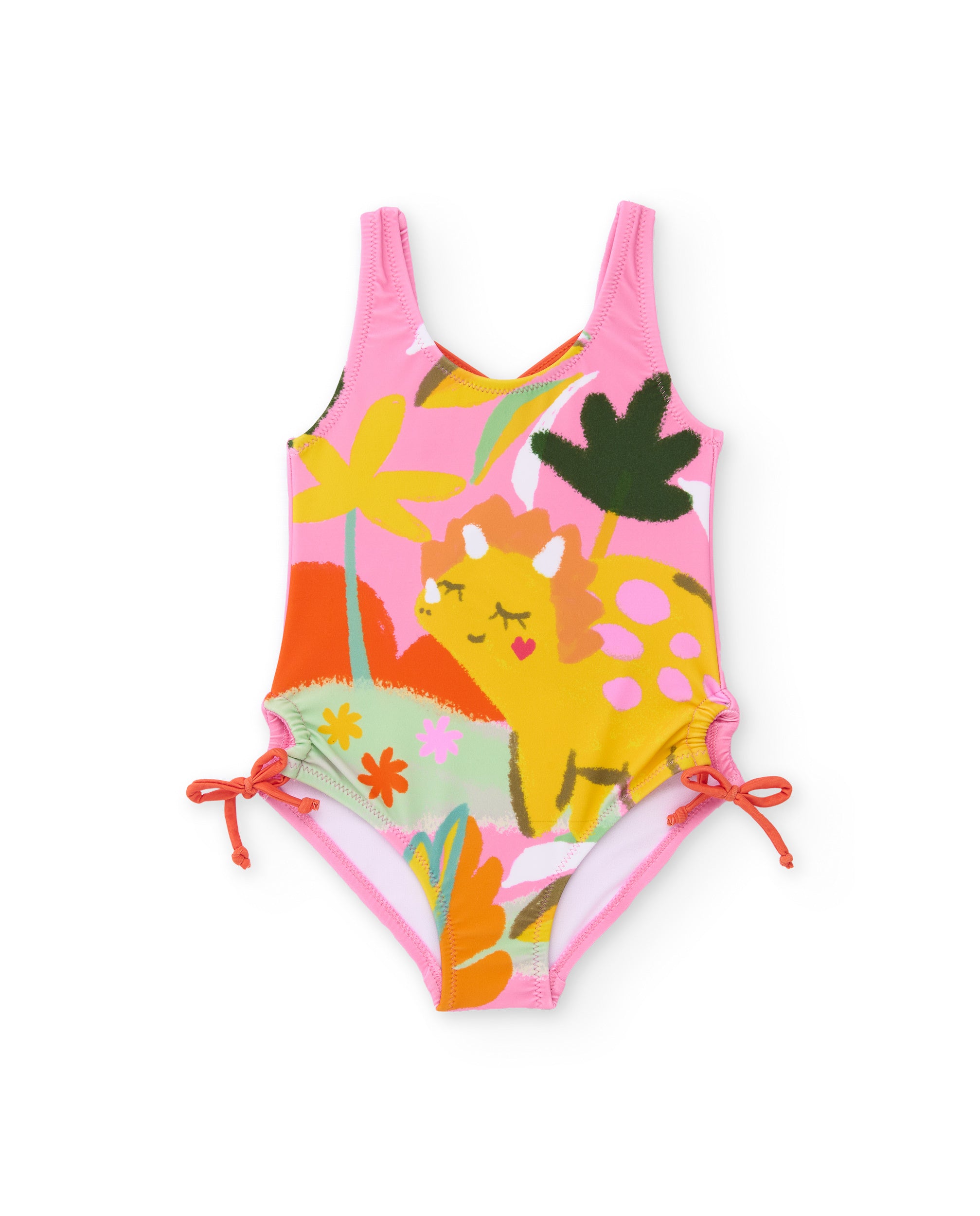 TucTuc Costumi Costume Bambina Rosa con Fiocchi Laterali