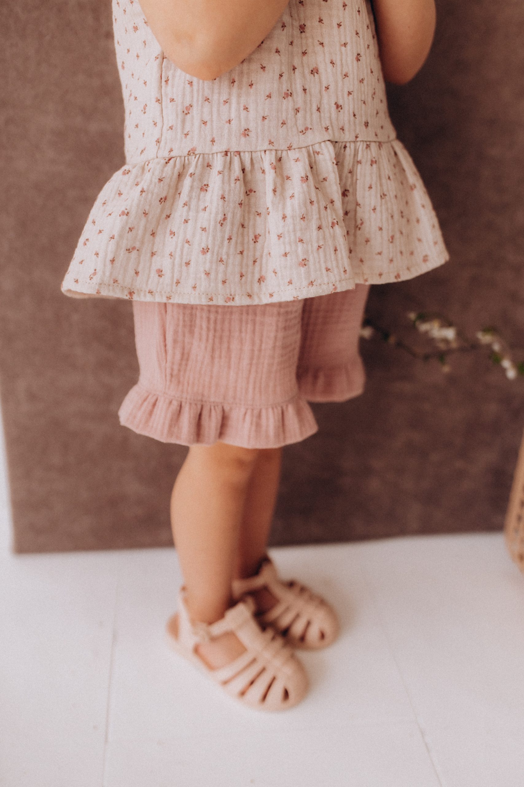 Woolly Organic Muslin Girls Shorts GOTS SS26 pantaloncini cotone