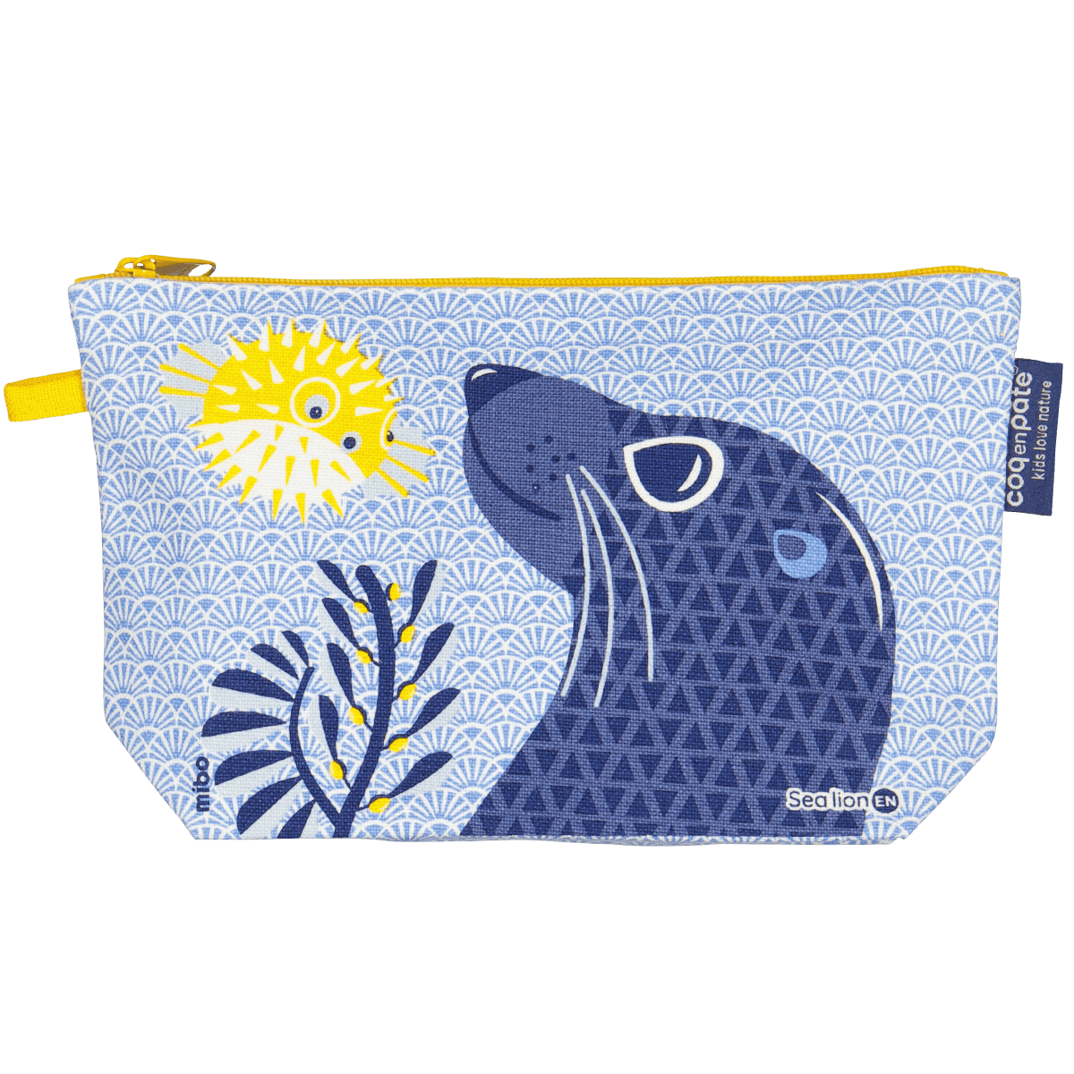 Coq en Pâte Otaria astuccio cotone biologico con zip