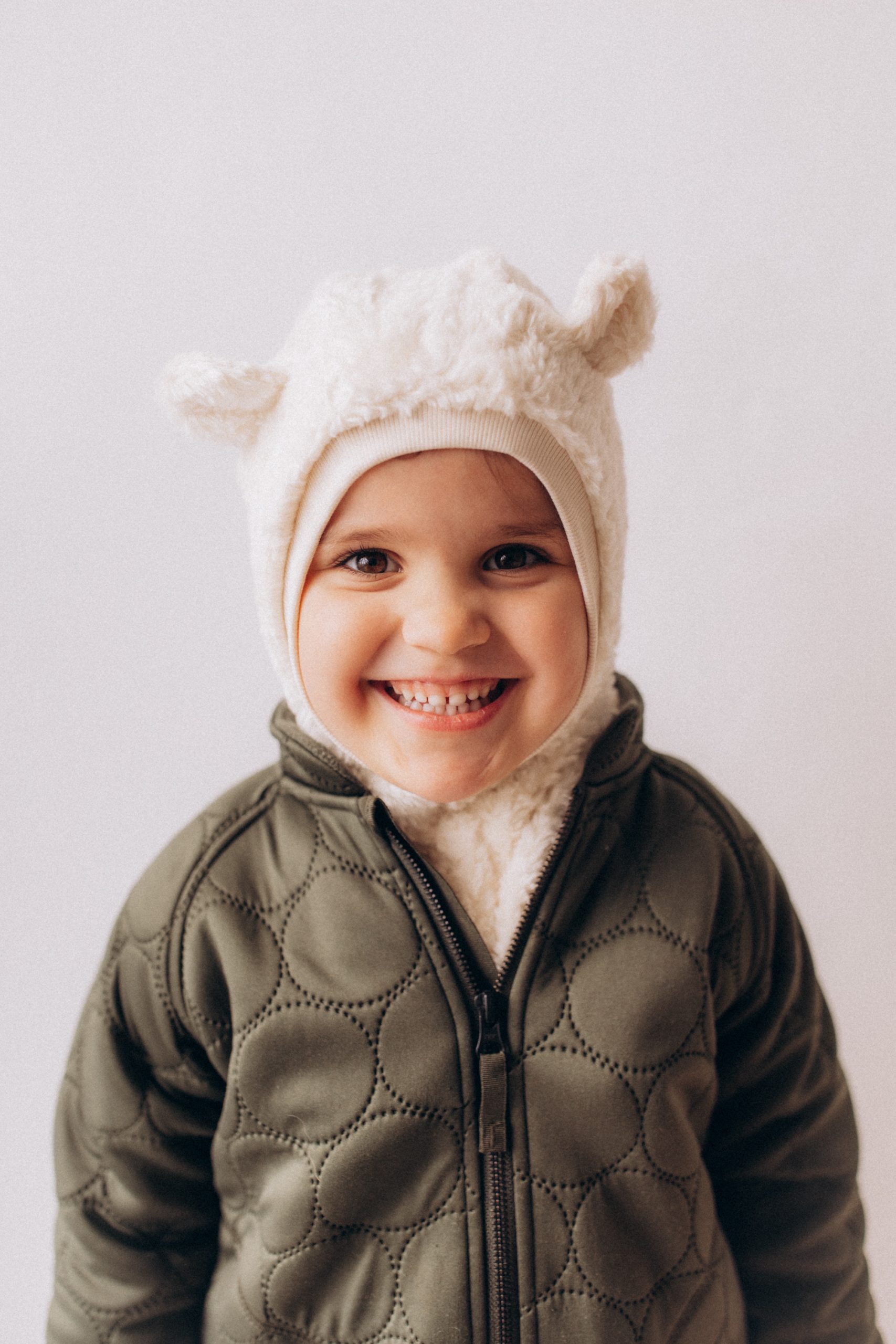Woolly Organic Baby Hats passamontagna teddy peluche lana merino