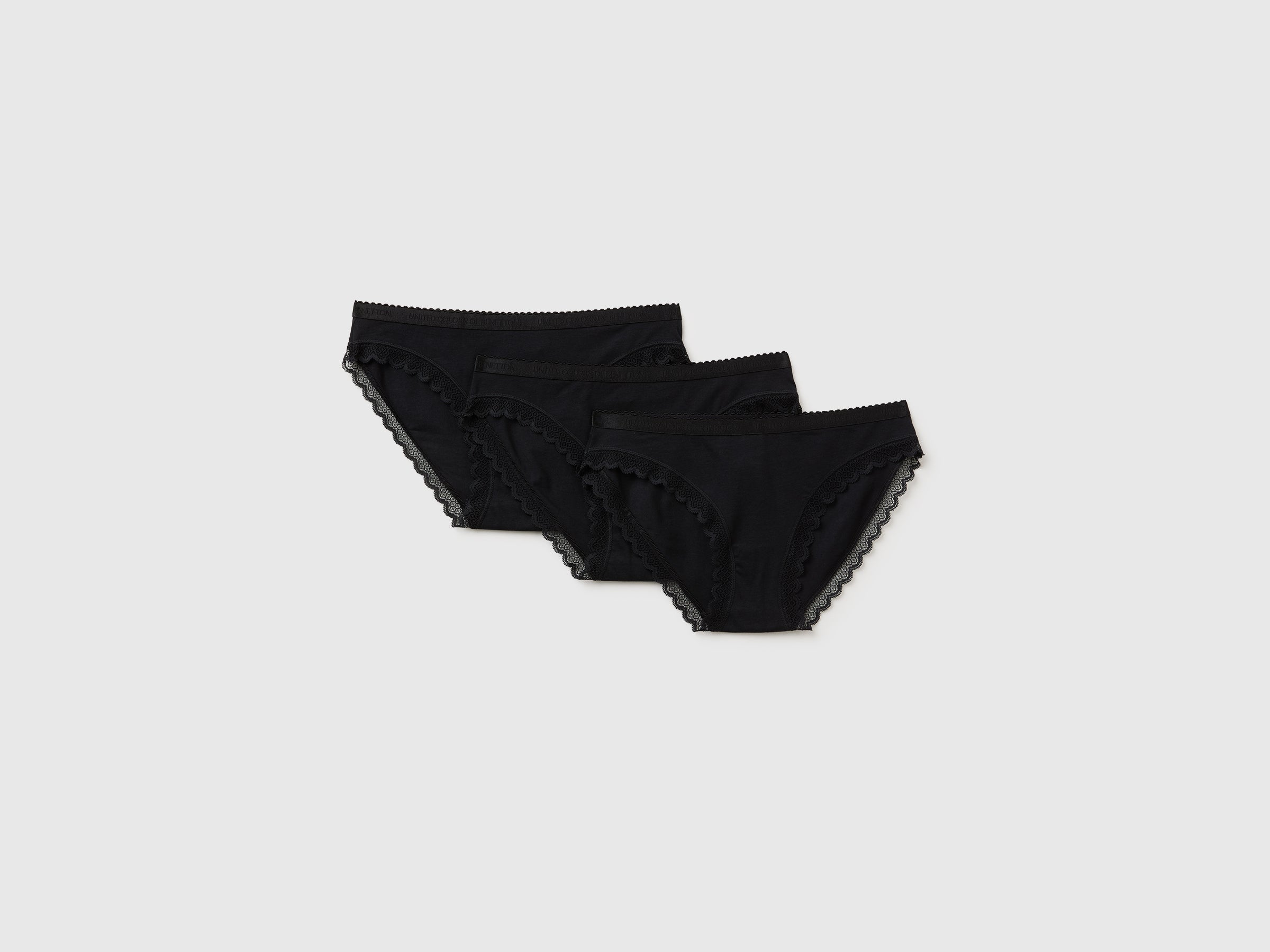 United Colors of Benetton Slip 3 Pezzi Mutande Cotone M Modal