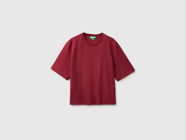 United Colors of Benetton T-shirt Boxy Fit in Cotone 100%