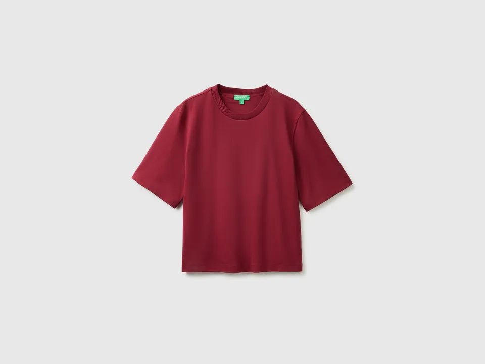 United Colors of Benetton T-shirt Boxy Fit in Cotone 100%