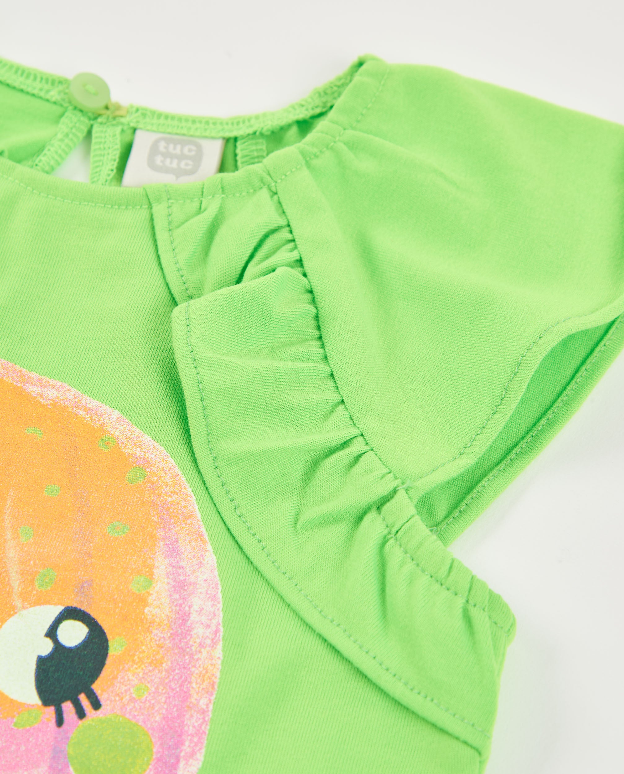 TucTuc Magliette t-shirt bambina verde medusa cotone
