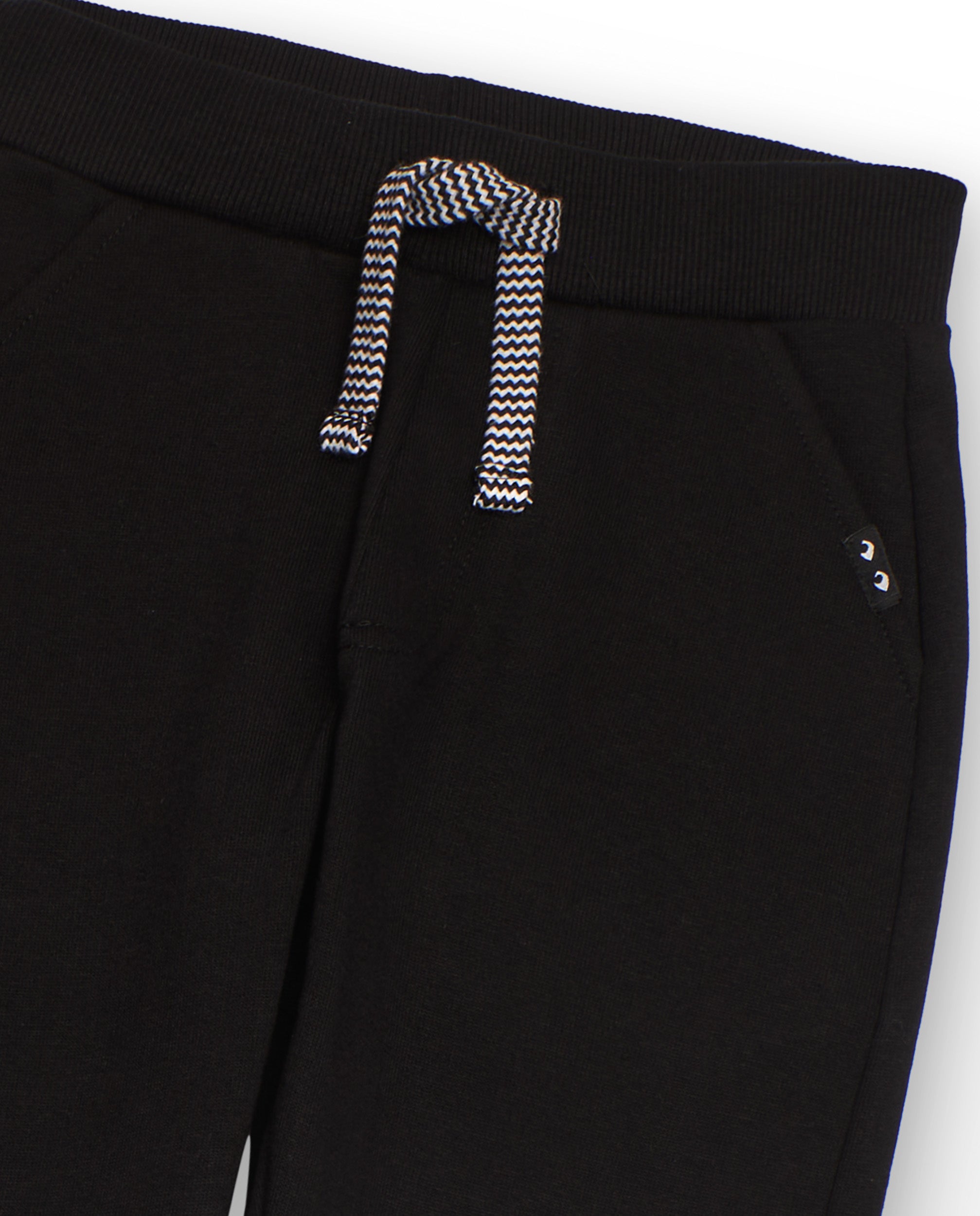 TucTuc Pantaloni jogger bambino nero elastico