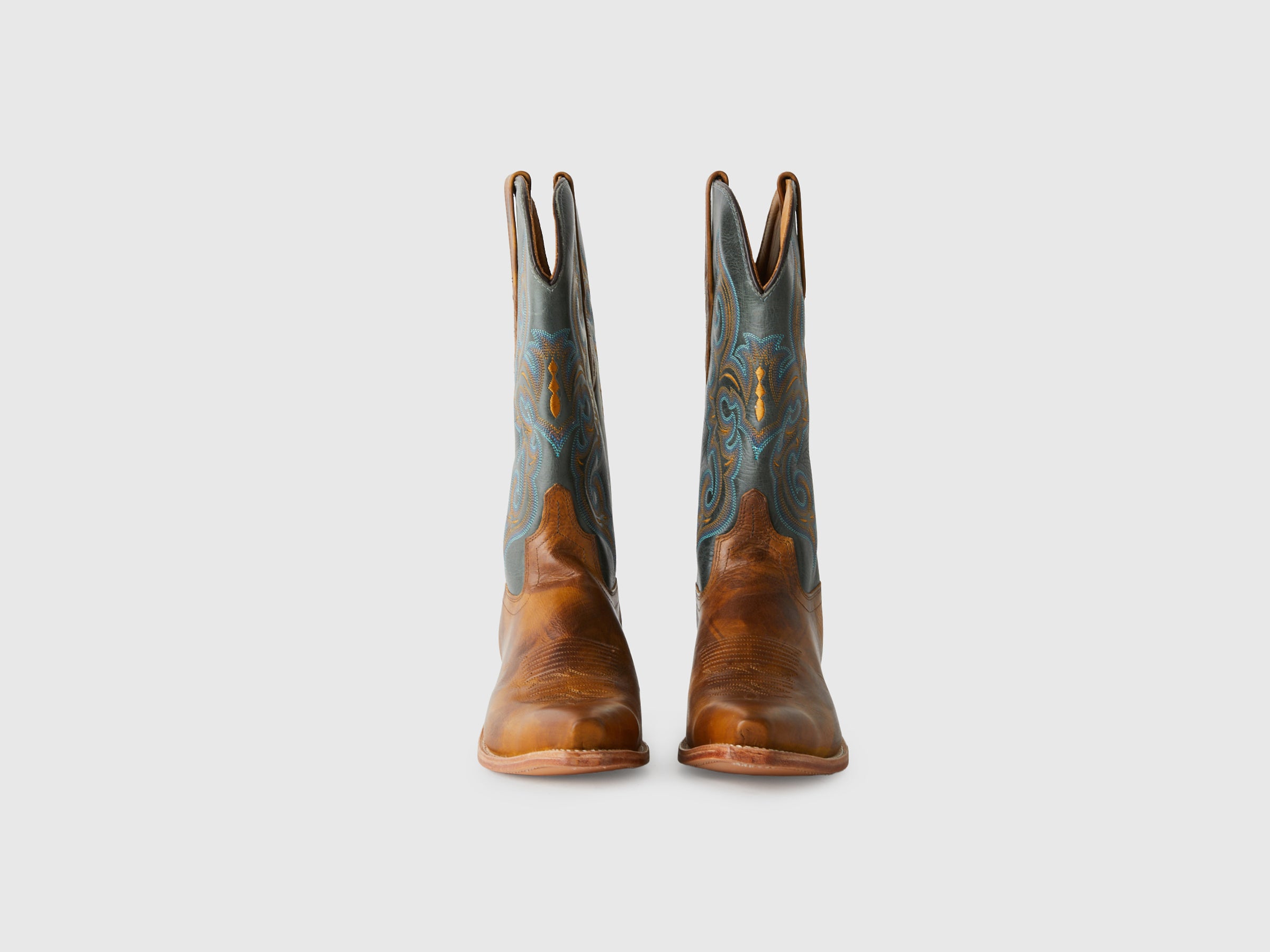 United Colors of Benetton Shoes stivali texani pelle bicolore 38