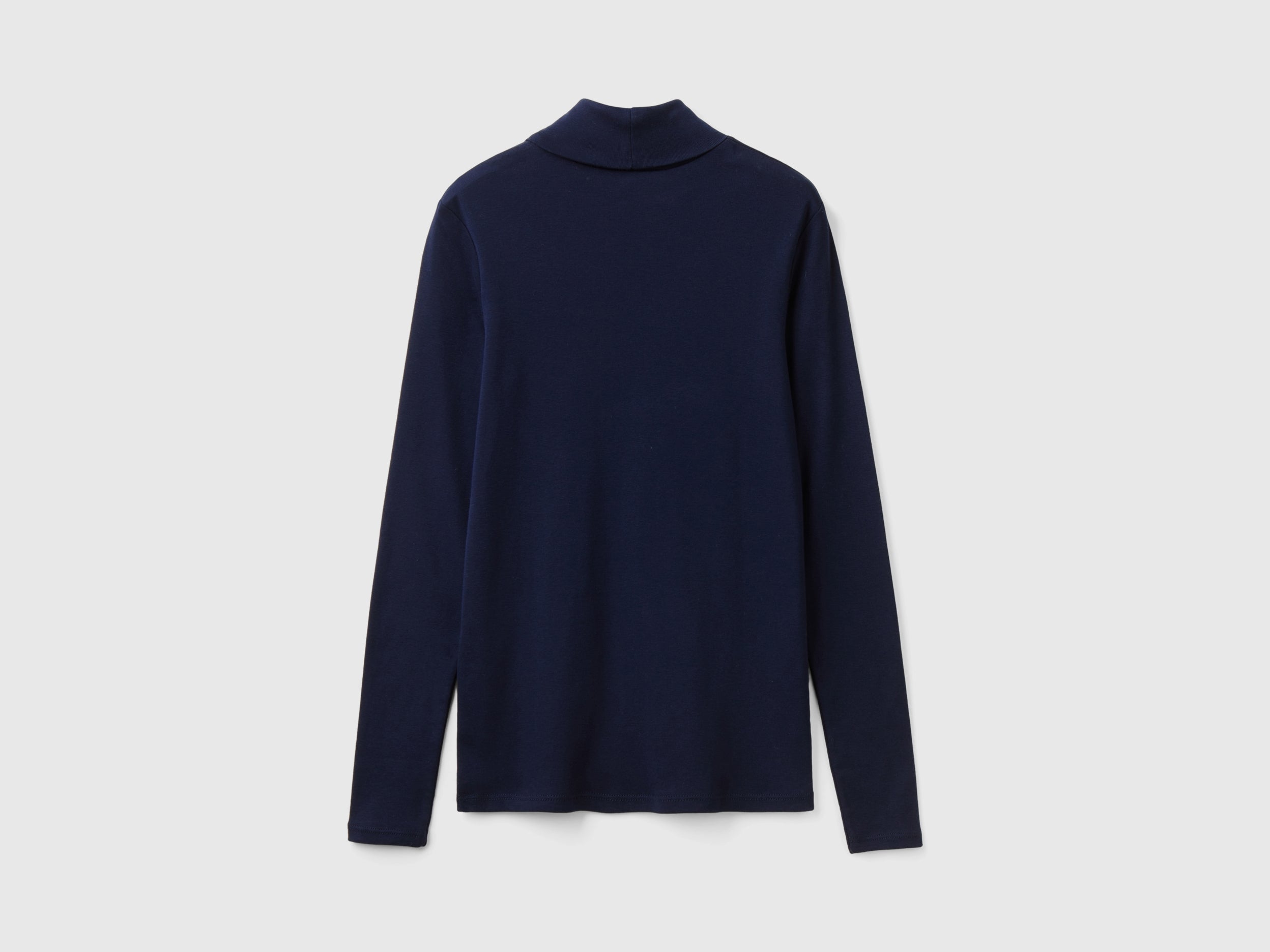 Benetton t-shirt manica lunga collo alto taglia S