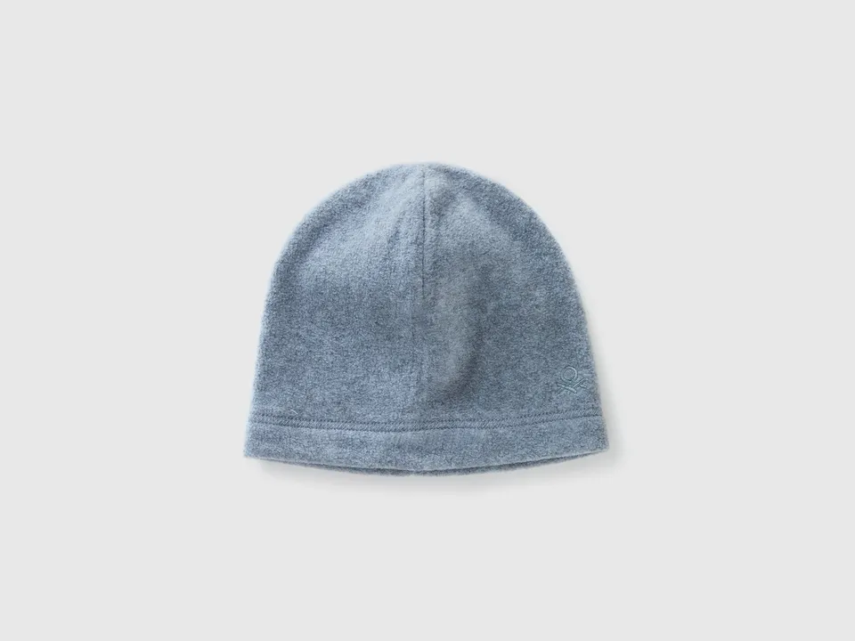 United Colors of Benetton Cappello Pile Logo Morbido Invernale