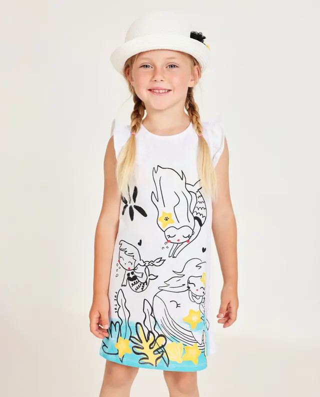 TucTuc Vestiti vestito bianco sirene neonato leggero