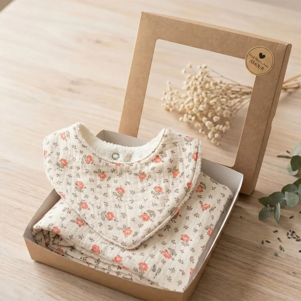 Petite Citrouille Les Essentiels Box Anna bavaglino + mussola cotone