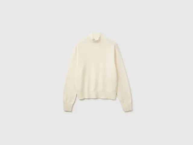 United Colors of Benetton maglione dolcevita misto cashmere