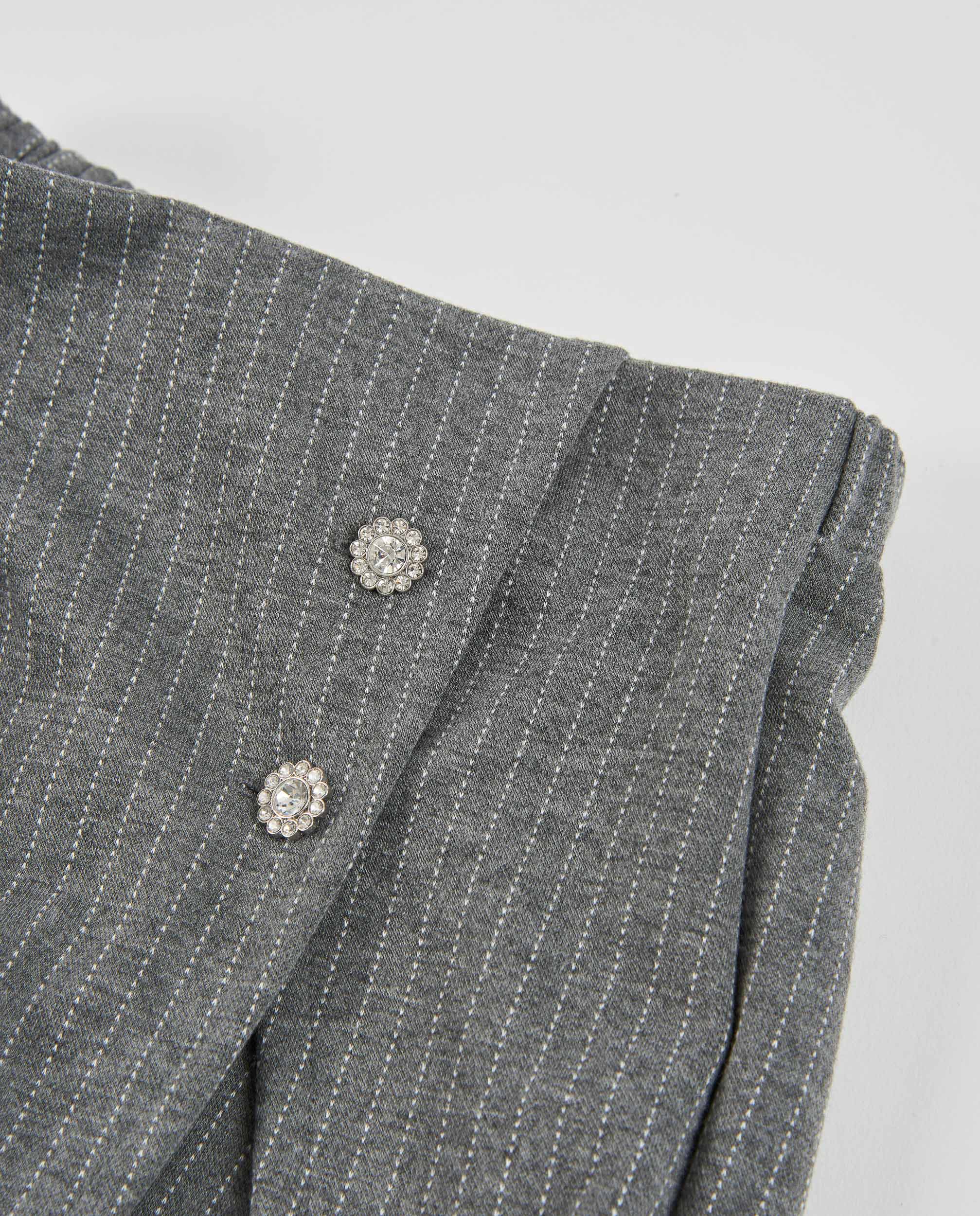 TucTuc Gonne Gonna-Pantalone Bambina Righe Grigio
