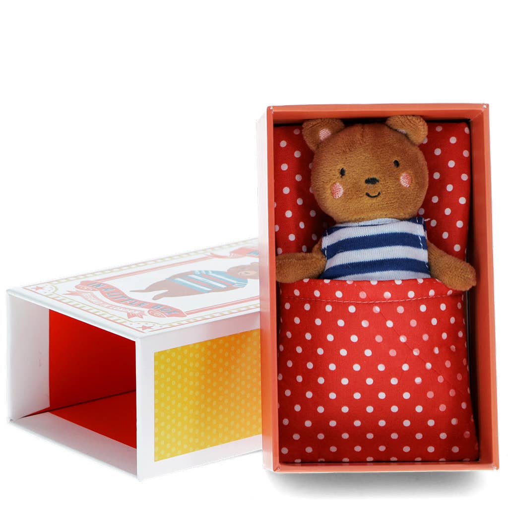 Rex London Mini peluche orsetto con copertina 11,5 cm