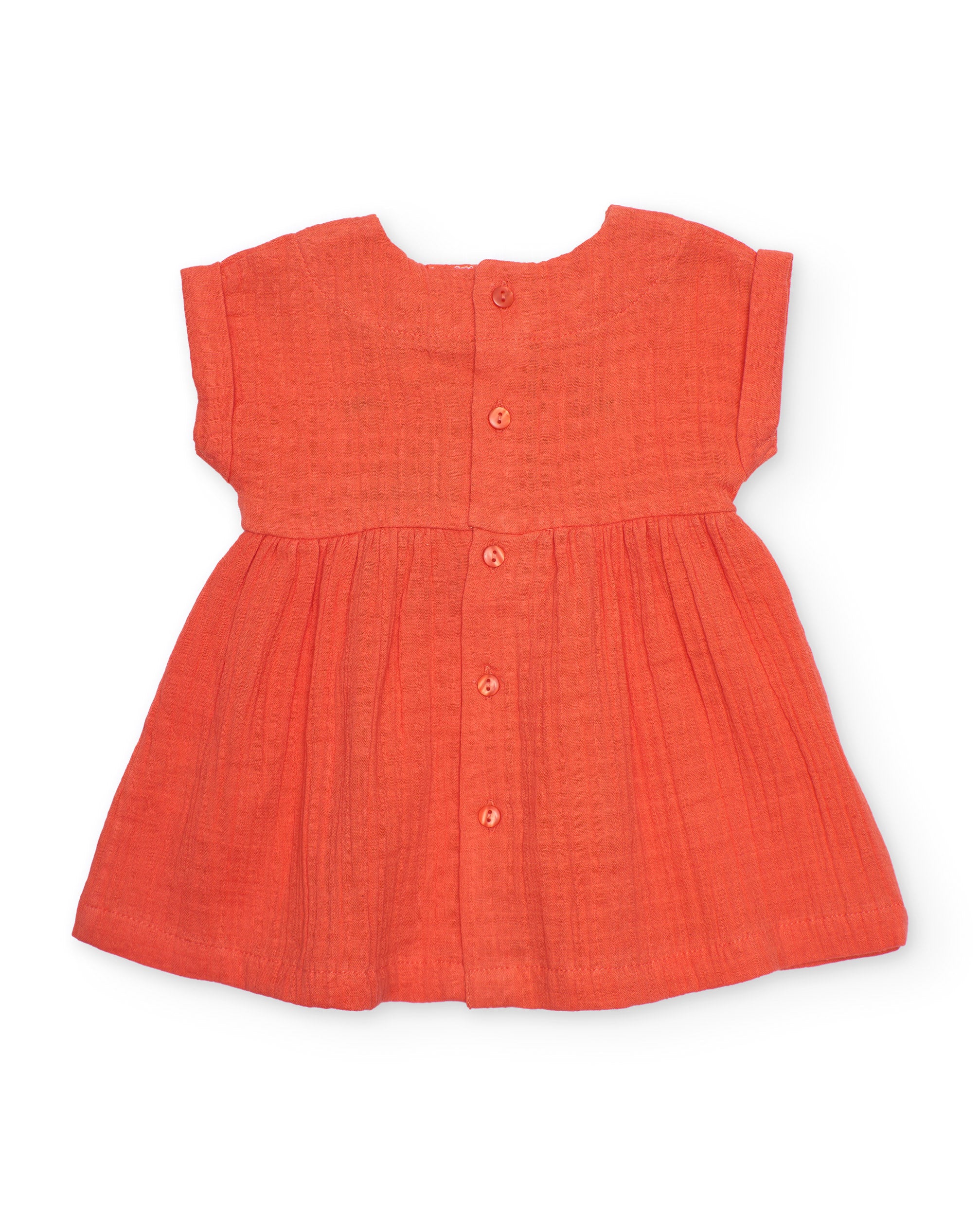 TucTuc Vestiti Vestito neonata fragolina rosso maniche corte