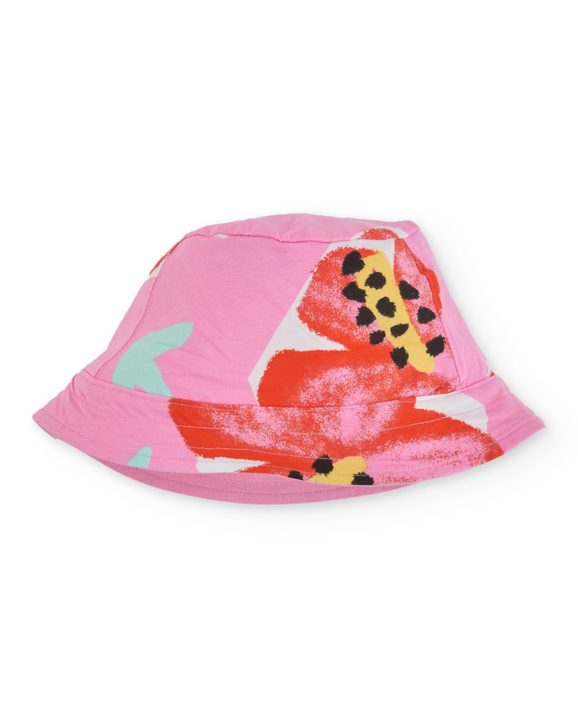 TucTuc Accessori cappellino bambina cotone rosa reversibile sole