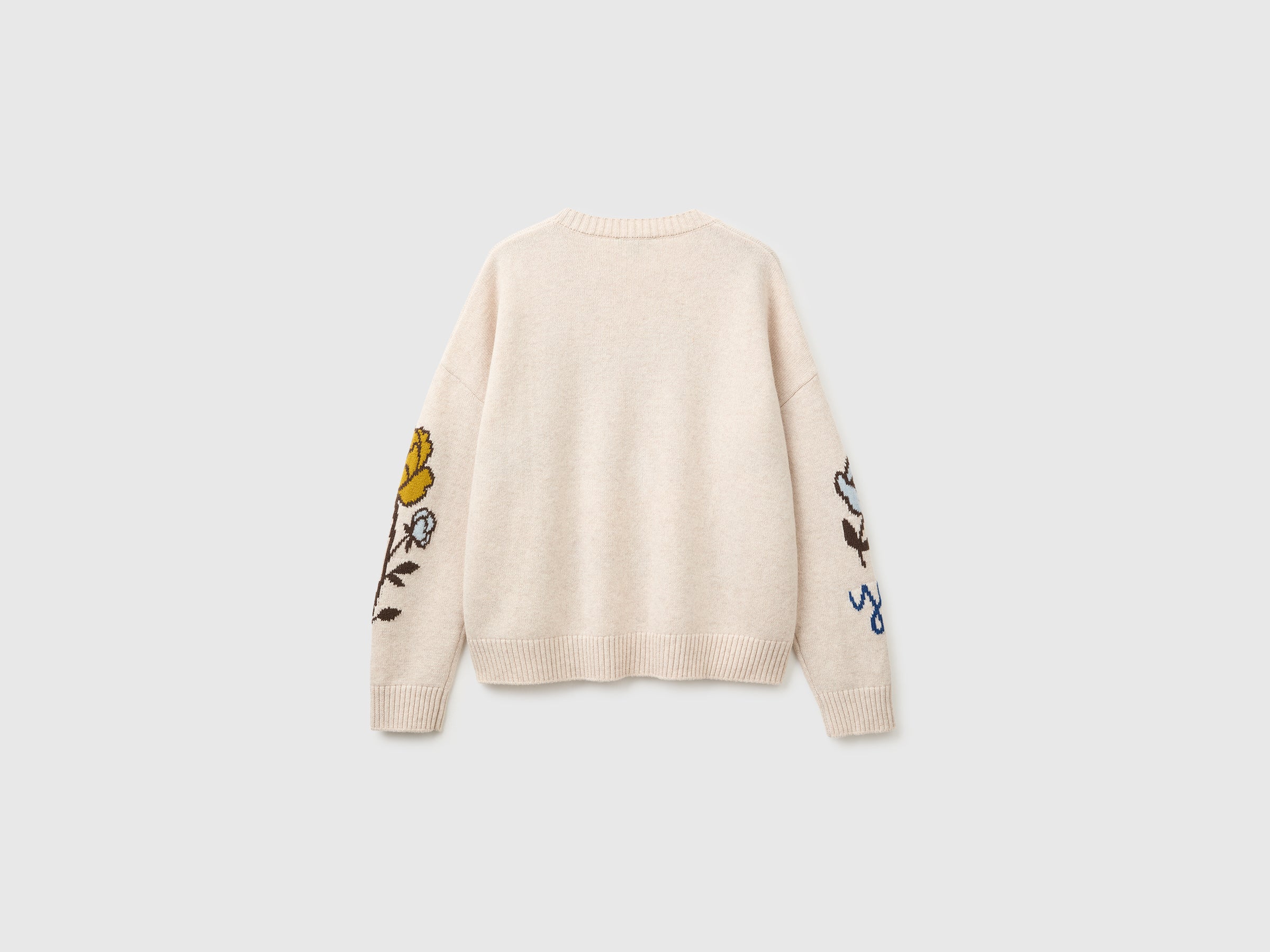United Colors of Benetton Sweaters Maglione lana fiori S