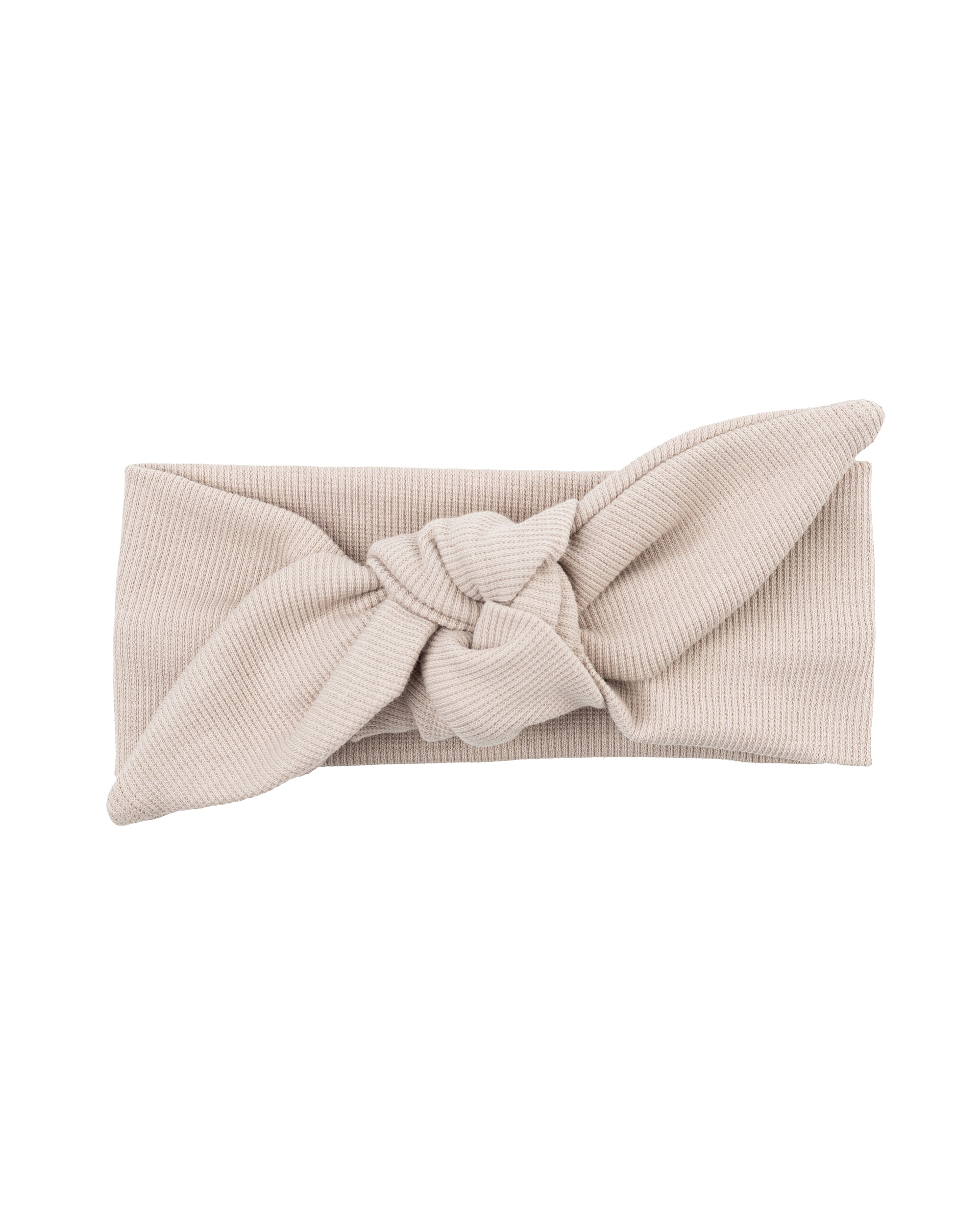 Woolly Organic Headband AW26 fascia neonata cotone Light Taupe