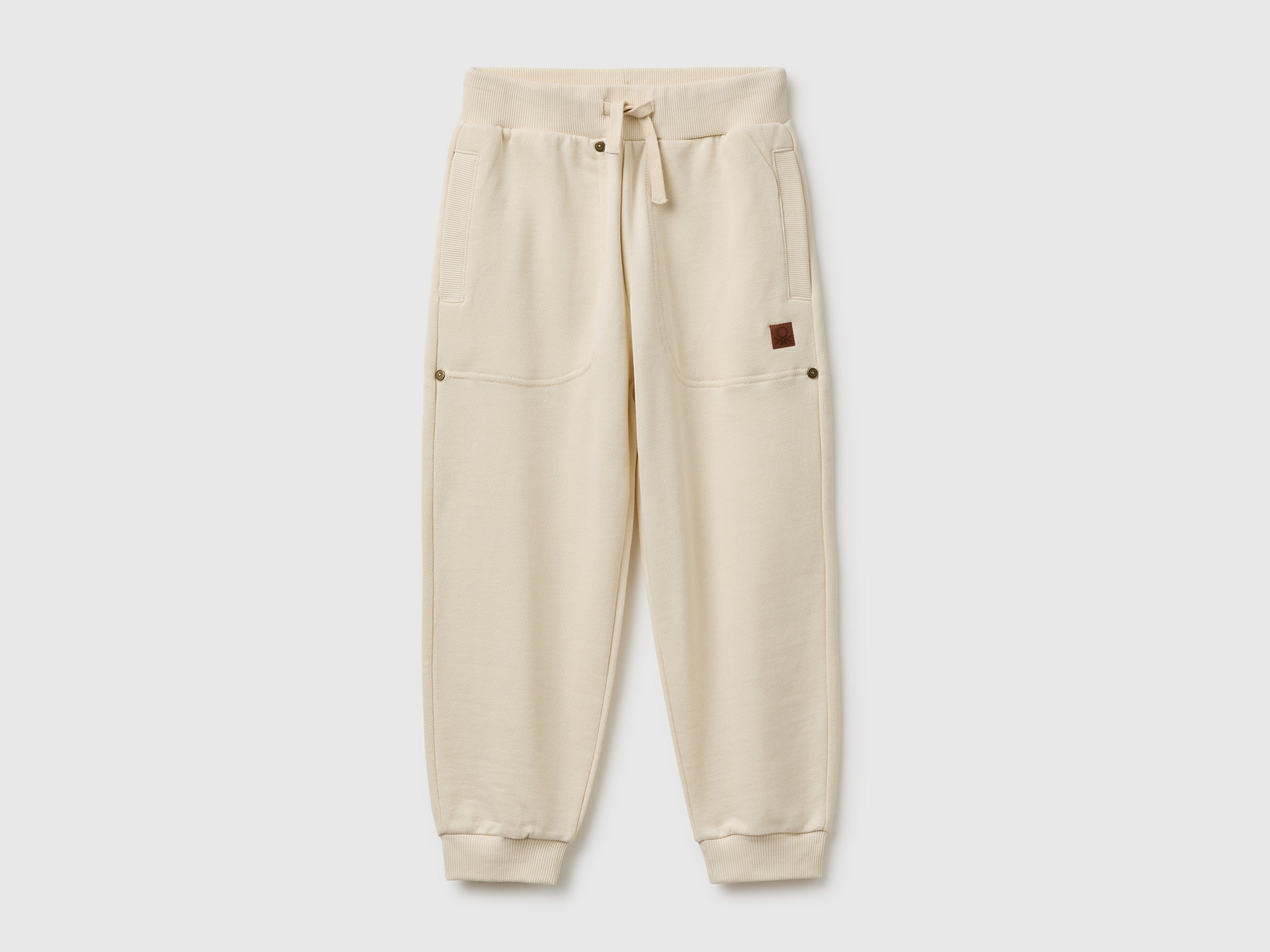 United Colors of Benetton joggers pantaloni felpa cotone tasche