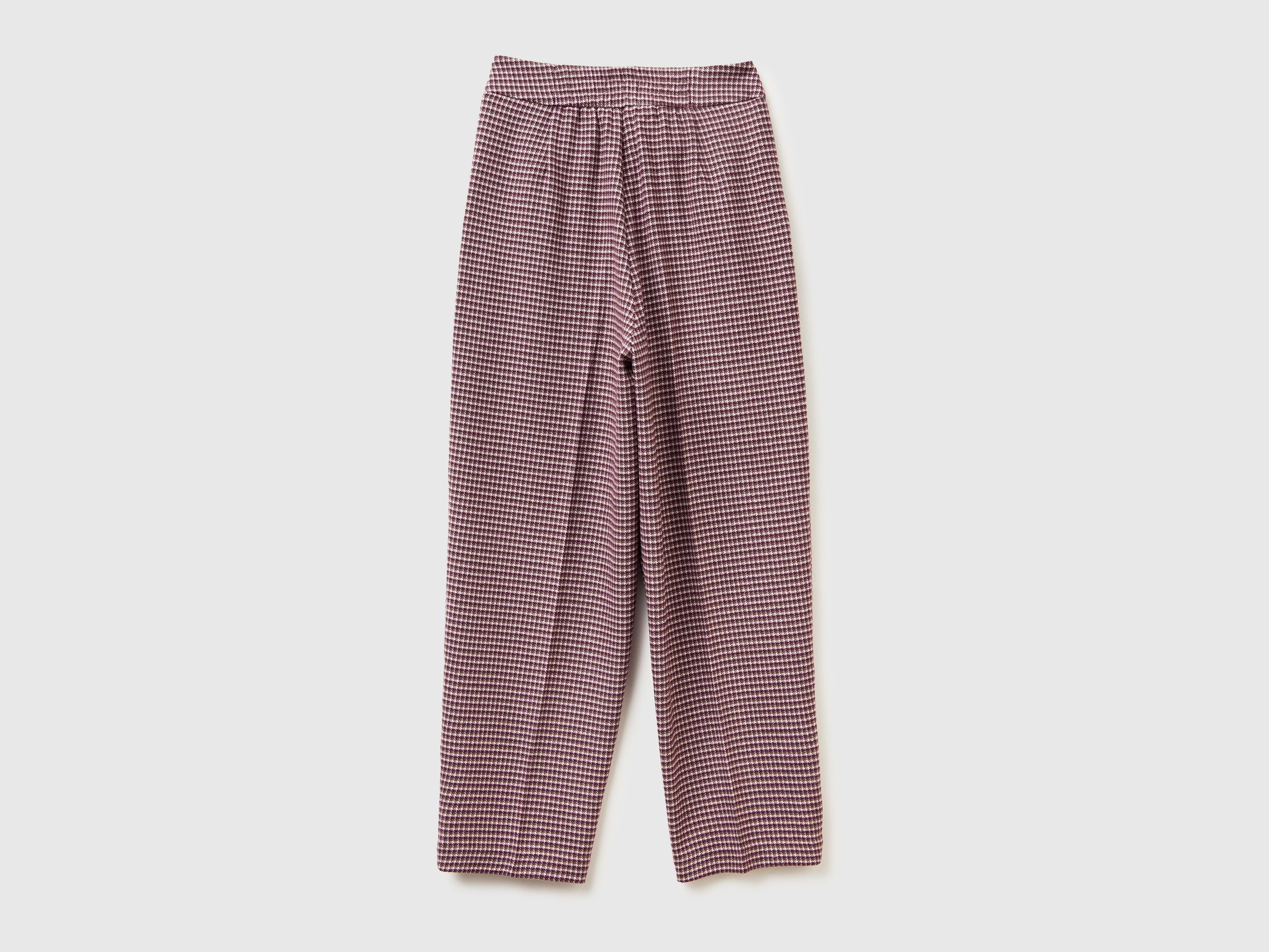 United Colors of Benetton Trousers Flanella Pied de Poule 42