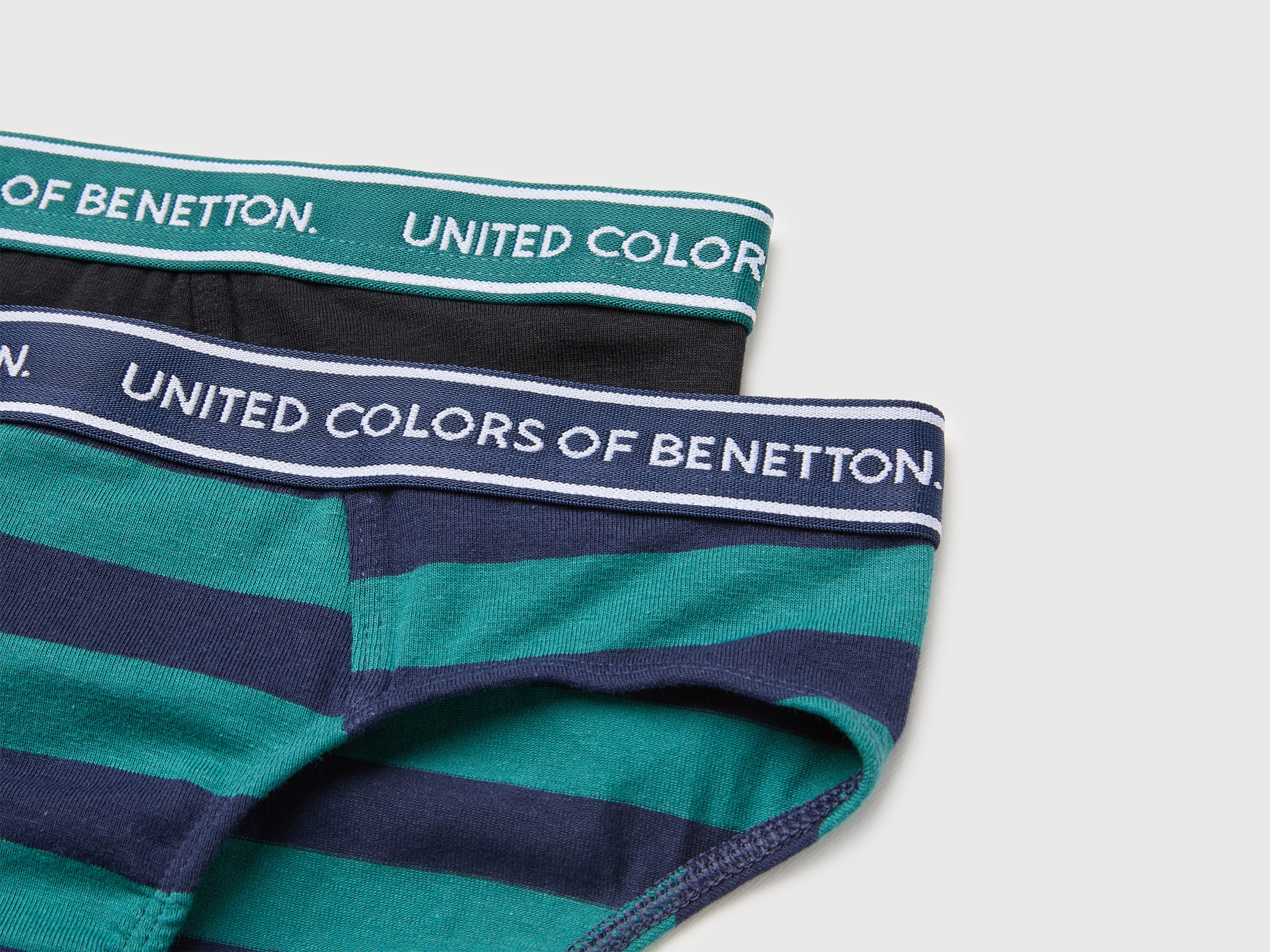 United Colors of Benetton slip cotone logo 2 pezzi bimbo