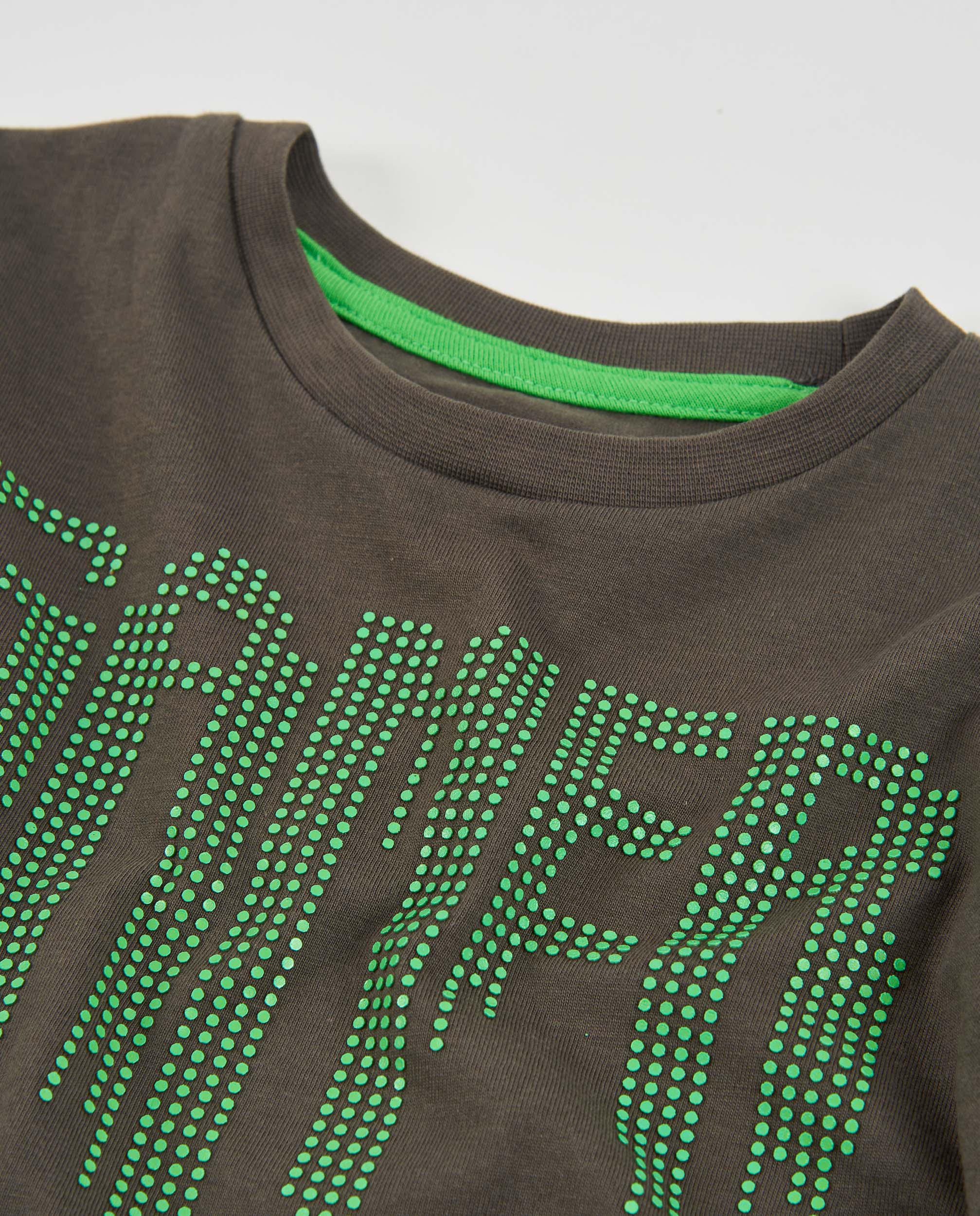 TucTuc Magliette maglietta bambino cotone grigio stampa gamer
