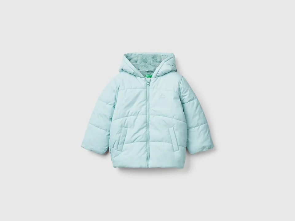 United Colors of Benetton Piumino con Cappuccio 98 neonato