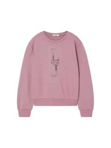 Liu Jo Felpa Girocollo Logo Garzata Elegante