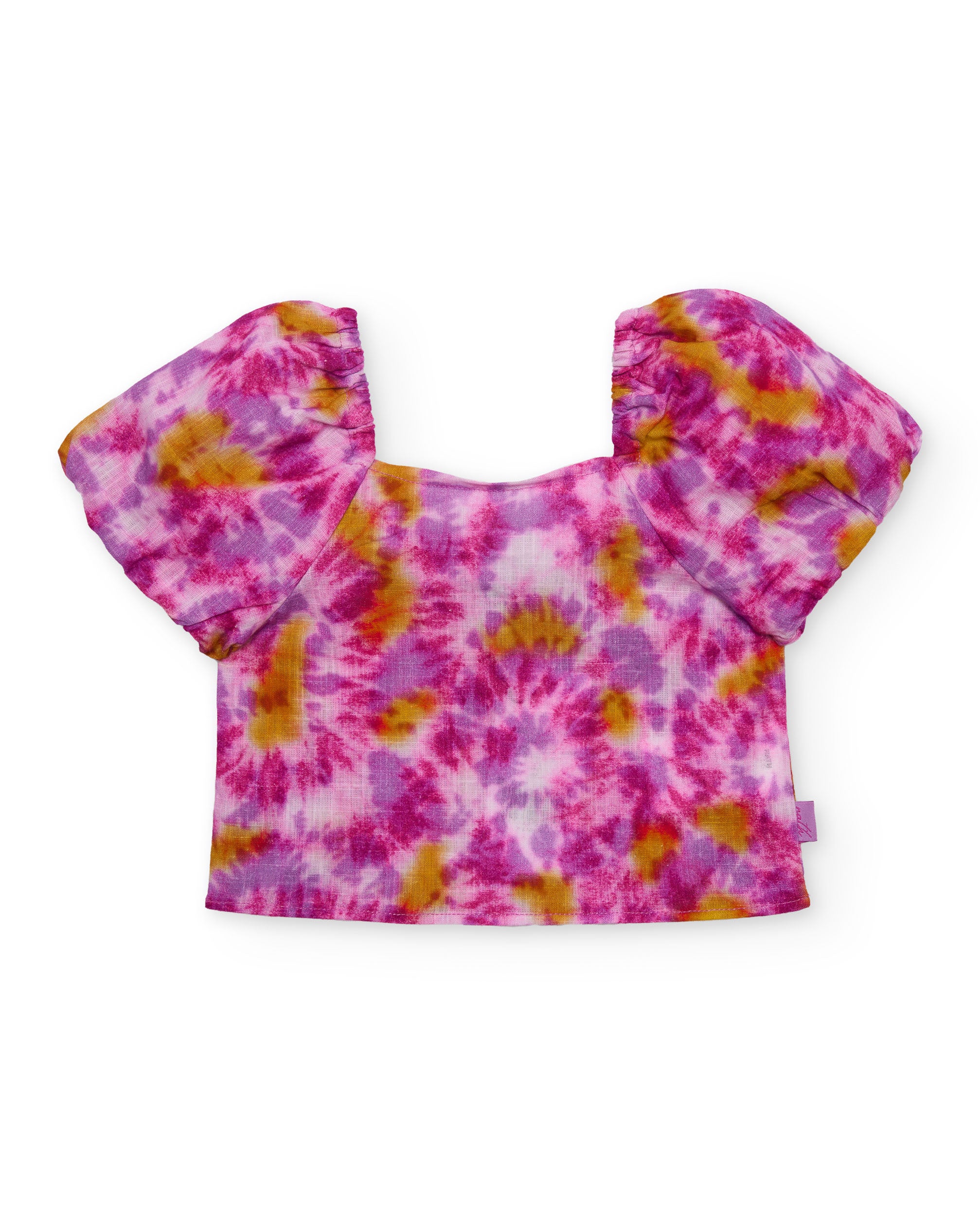 TucTuc Camicette Blusa Bambina Fucsia Tie-Dye Leggera