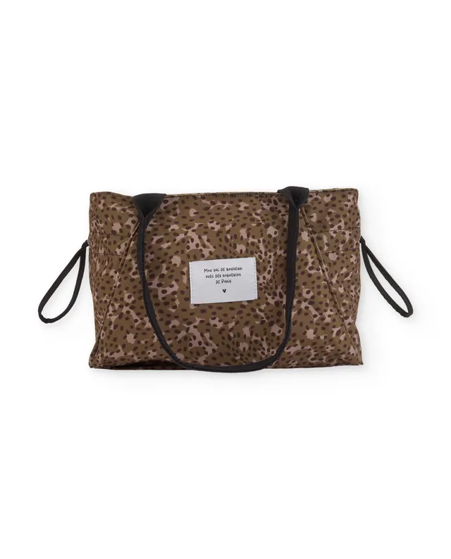 TucTuc Accessori borsa tote bambina marrone animalier