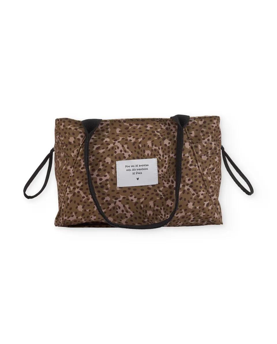 TucTuc Accessori borsa tote bambina marrone animalier