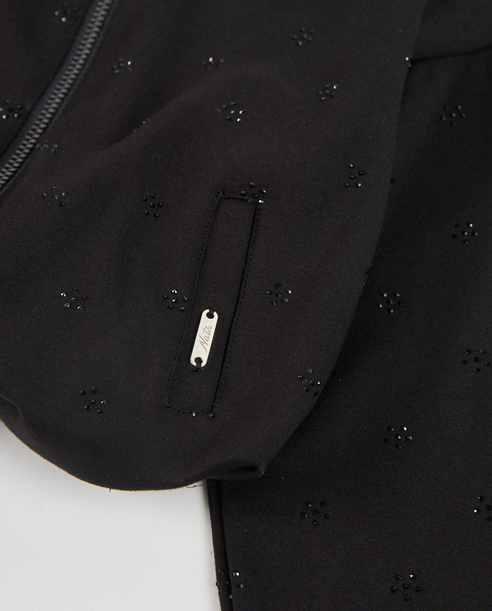 TucTuc Maglioni Bomber Bambina Nero Floreale Maglia 5A