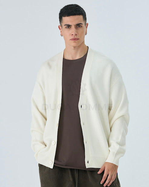 Sottosopra anw86022 cardigan scollo a V uomo Blu taglia M