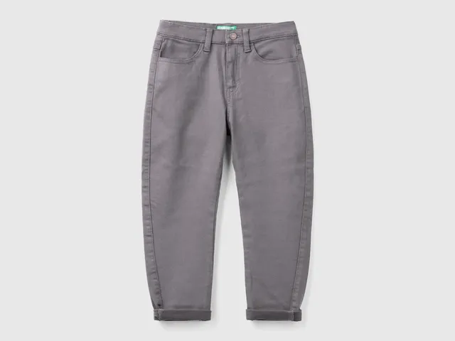 Benetton Trousers Pantalone carrot fit cotone elasticizzato