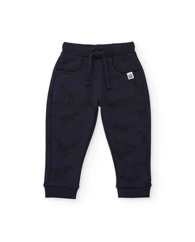 TucTuc Pantaloni Pantaloni Bimbo Blu Navy Dinosauro
