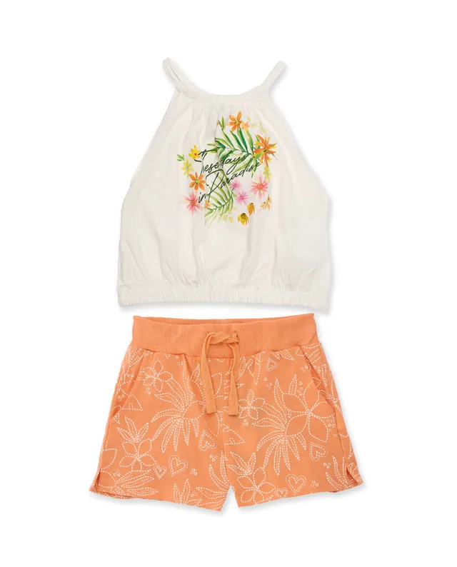 TucTuc Completi Maglia Bambina Bianco Tropicale 4 Anni
