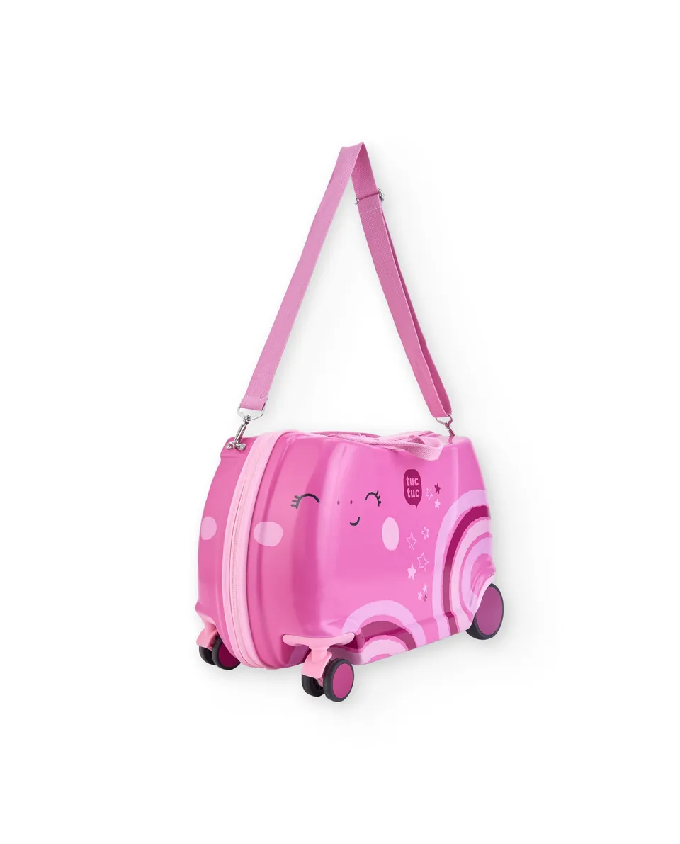 TucTuc Accessori Valigia Rigida Bambina Rosa Arcobaleno U