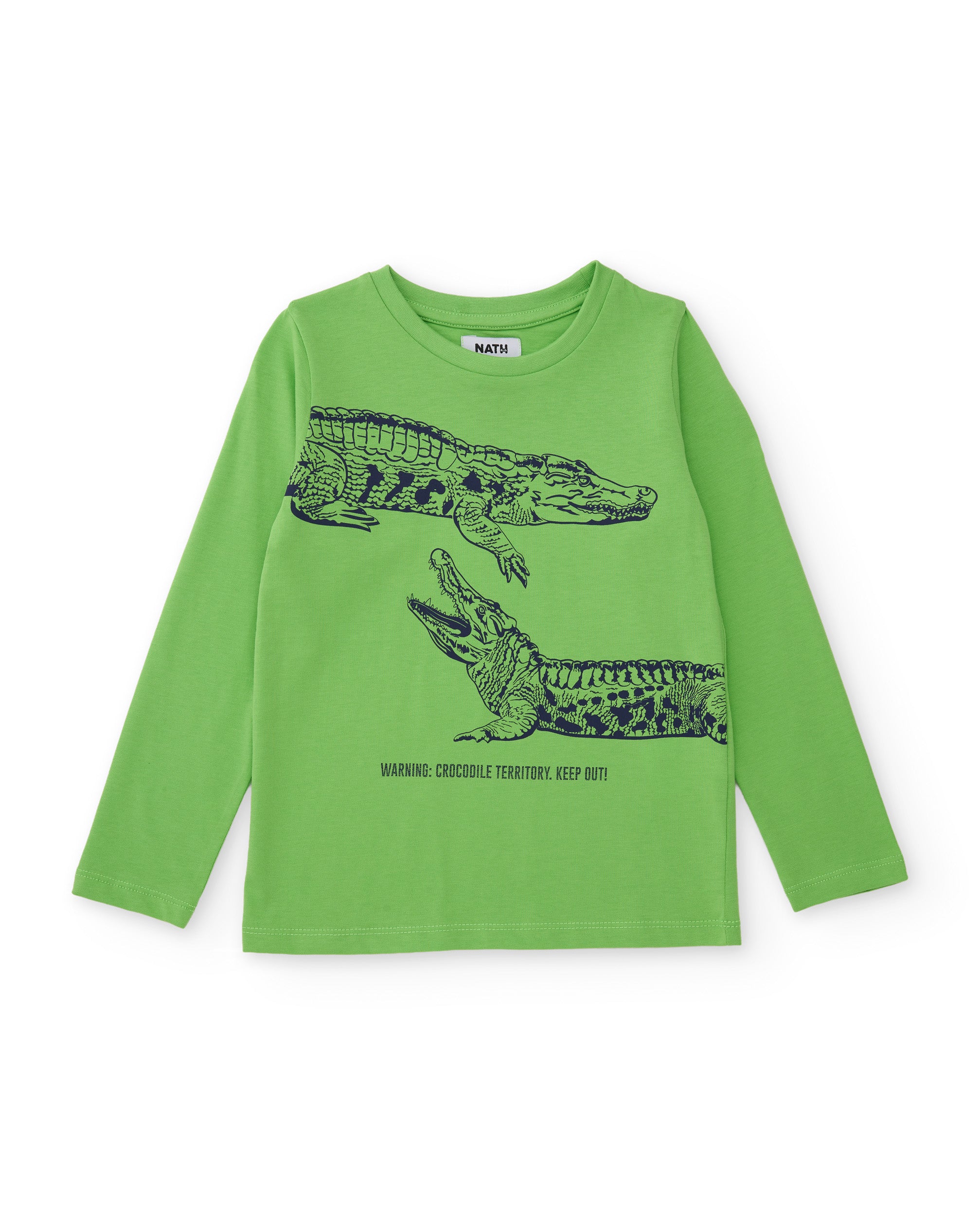 TucTuc Magliette maglia bambino coccodrillo verde manica lunga