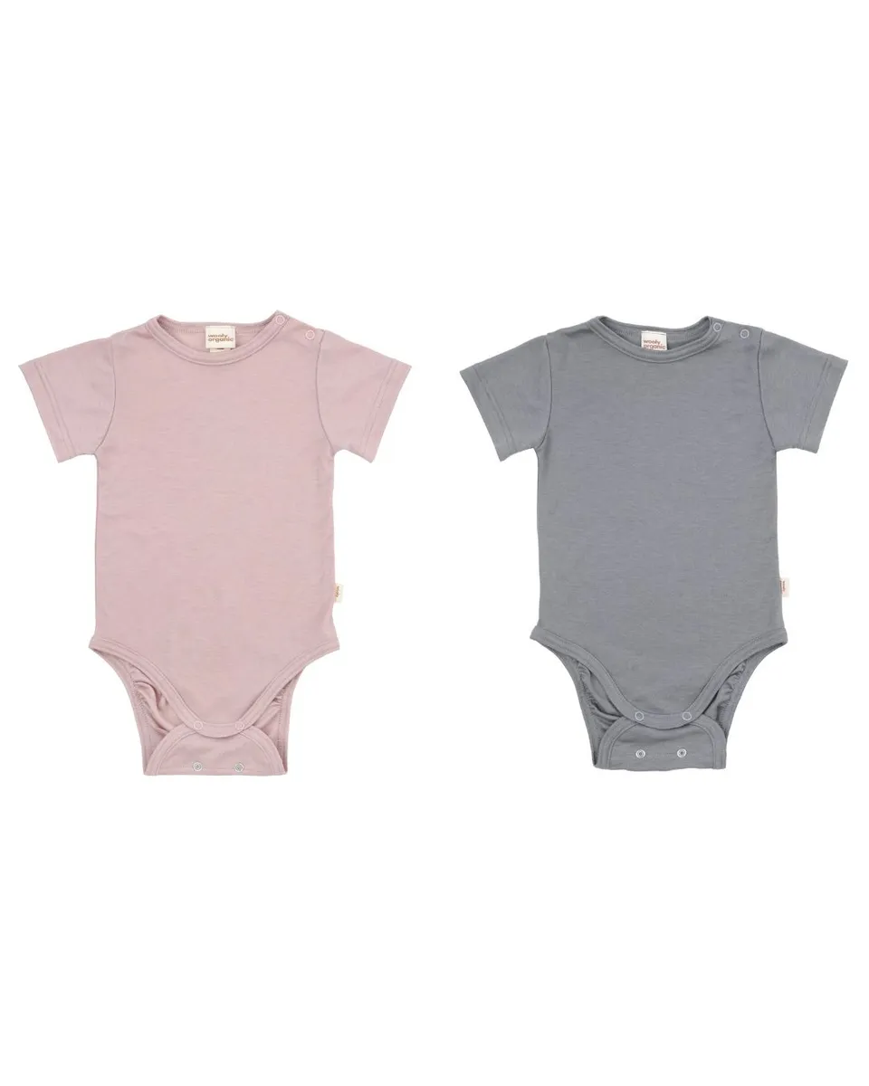 Woolly Organic Body body neonato manica corta lyocell lana AW26