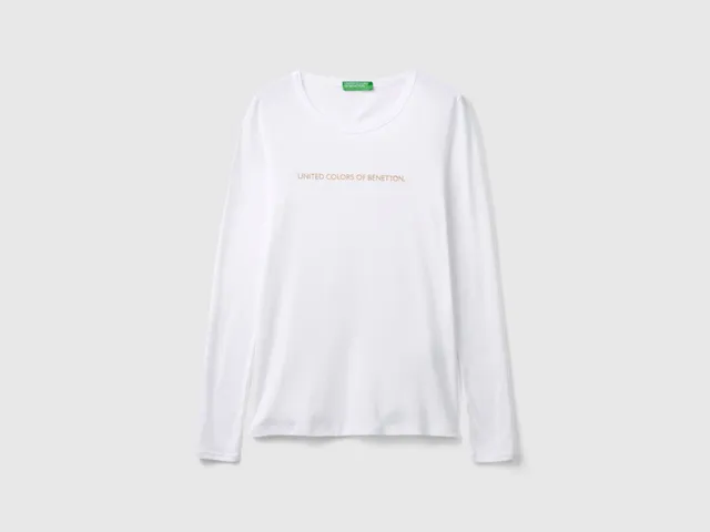 United Colors of Benetton T-Shirts maglietta cotone manica lunga