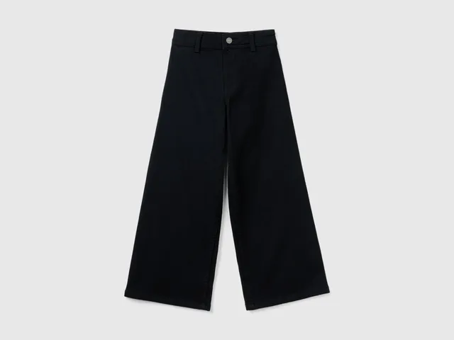 United Colors of Benetton pantaloni larghi cotone elasticizzato