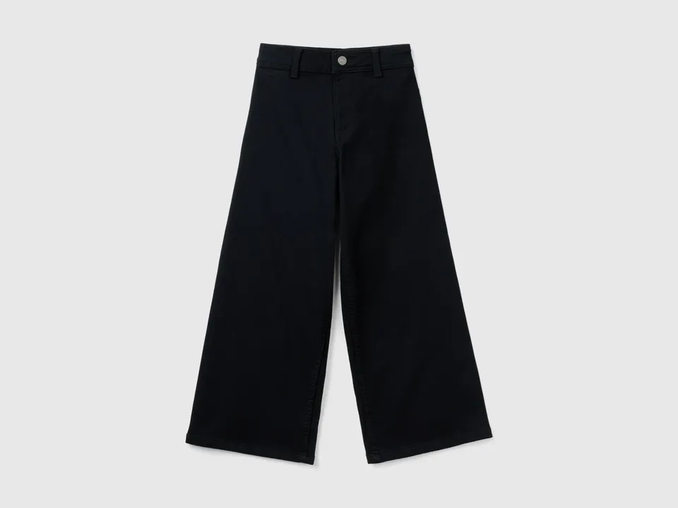 United Colors of Benetton pantaloni larghi cotone elasticizzato