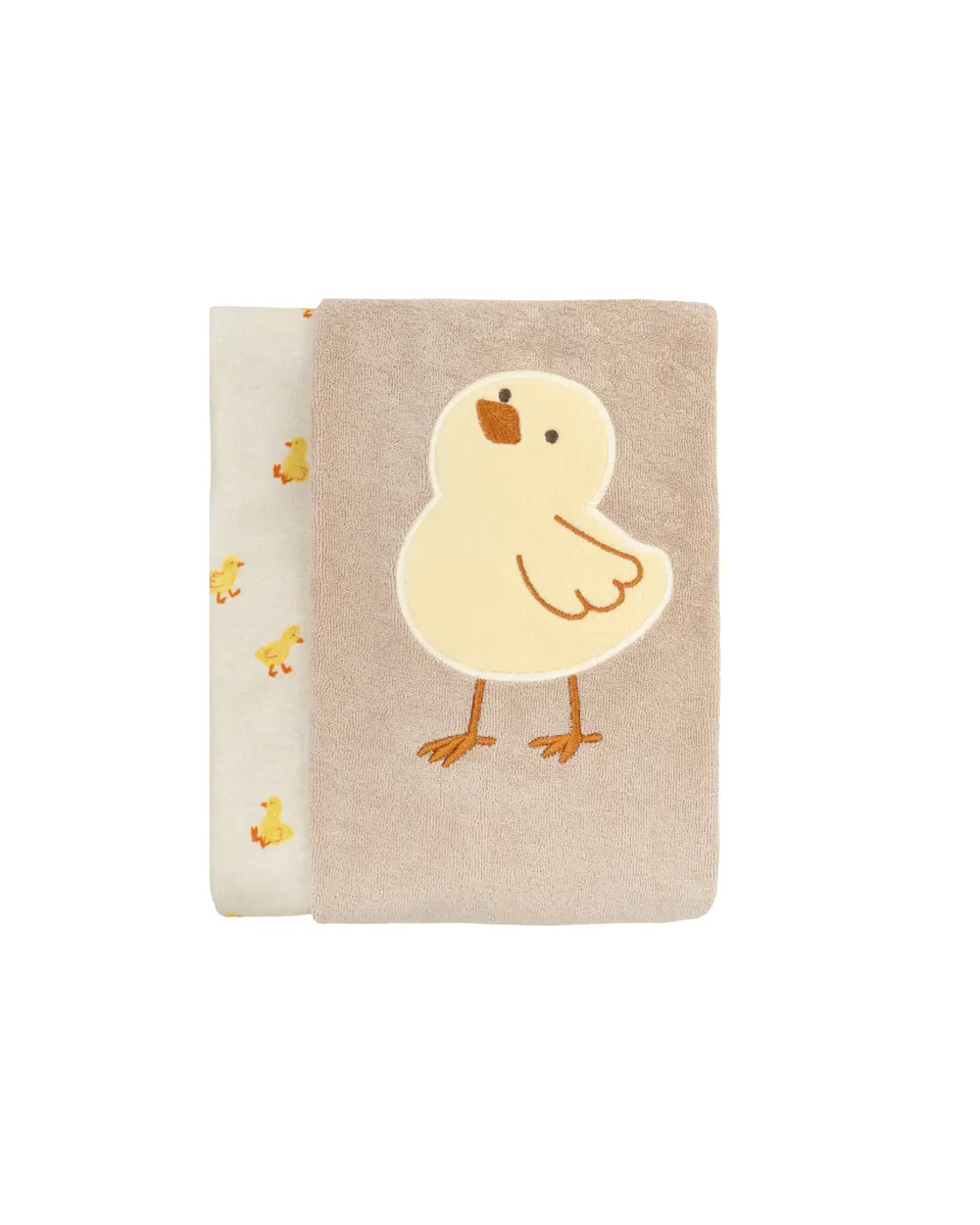 Woolly Organic Baby Blankets coperta ricamata cotone bio 75x85