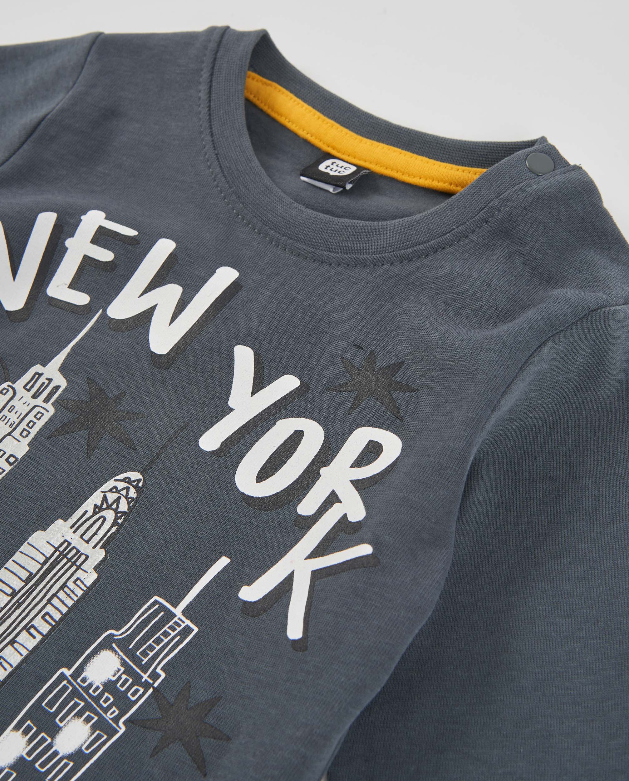 TucTuc Magliette Maglietta bambino città grigio scuro