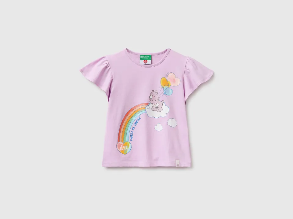 United Colors of Benetton Care Bears T-shirt bambina cotone bio glitter
