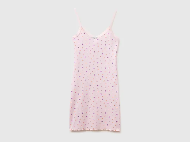 United Colors of Benetton camicia notte cotone S pizzo